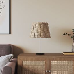 Berkfield Home Lamp Shade Brown √ò30x20 cm Wicker - Size: 30x20 cm