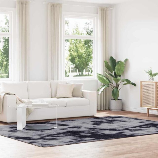 Berkfield Home Shaggy Rug High Pile NAVARRA Dark Grey 240x340 cm Polyester - Size: Medium - image 1