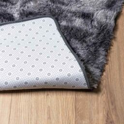 Berkfield Home Shaggy Rug High Pile NAVARRA Dark Grey 240x340 cm Polyester - Size: Medium - thumbnail 6