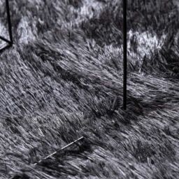 Berkfield Home Shaggy Rug High Pile NAVARRA Dark Grey 240x340 cm Polyester - Size: Medium - thumbnail 7