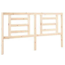 Berkfield Home Bed Headboard 166x4x100 cm Solid Wood Pine in Brown - Size: 166 x 4 x 100 cm - thumbnail 2