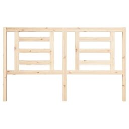 Berkfield Home Bed Headboard 166x4x100 cm Solid Wood Pine in Brown - Size: 166 x 4 x 100 cm - thumbnail 4