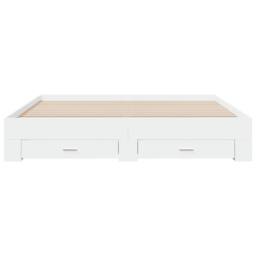 Berkfield Home Bed Frame with Drawers without Mattress White 200x200 cm - thumbnail 4