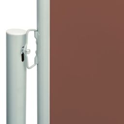 Berkfield Home Patio Retractable Side Awning 117x600 cm Brown - thumbnail 3