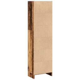 Berkfield Home Decorative Bookcase Old Wood 40x24x143 cm Engineered Wood in Brown - Size: 40 x 24 x 143 cm - thumbnail 6