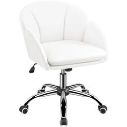 Kelvenix Leather Home Office Chair white - Size: 0.6m2 - thumbnail 1