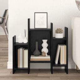 Berkfield Home Side Cabinet Black oak 60 x 26 x 60 cm Engineered wood - thumbnail 4