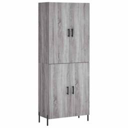 Berkfield Home Highboard Grey Sonoma 69.5x34x180 cm Engineered Wood - thumbnail 3