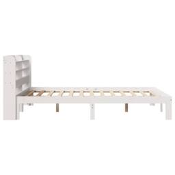 Berkfield Home Bed Frame with Headboard without Mattress White 140x190 cm - thumbnail 5