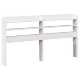 Berkfield Home Bed Frame with Headboard without Mattress White 140x190 cm - thumbnail 7