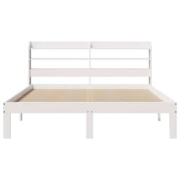 Berkfield Home Bed Frame with Headboard without Mattress White 140x190 cm - thumbnail 4