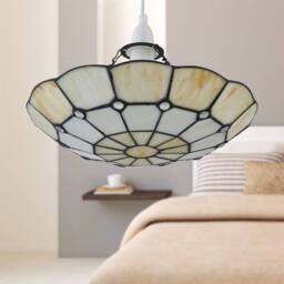 First Choice Lighting Brixham - Tiffany Coloured Glass Uplighter Easy Fit Pendant Shade - thumbnail 5