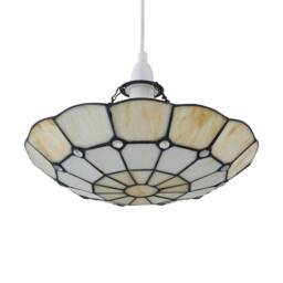First Choice Lighting Brixham - Tiffany Coloured Glass Uplighter Easy Fit Pendant Shade