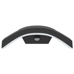 Berkfield Home Outdoor LED Wall Lights with Sensors 2pcs Black Die-cast Aluminium - thumbnail 4
