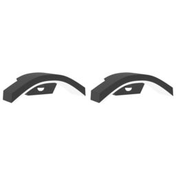 Berkfield Home Outdoor LED Wall Lights with Sensors 2pcs Black Die-cast Aluminium - thumbnail 2