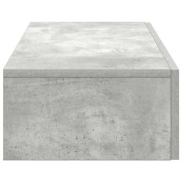 Berkfield Home Wall Shelf with Drawers Concrete Grey 80x33x17 cm Engineered Wood - Size: 80 x 33 x 17 cm - thumbnail 5