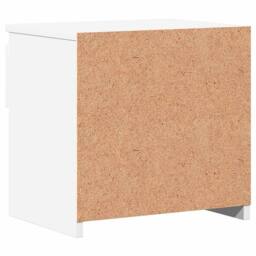 Berkfield Home Bedside Cabinet White 40x30x39 cm Engineered Wood - Size: 40 x 30 x 39 cm - thumbnail 7
