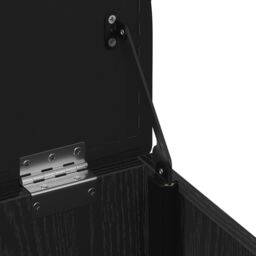 Berkfield Home Storage Bench Black Oak 40x40x45 cm Engineered Wood - Size: 40 x 40 x 45 cm - thumbnail 9