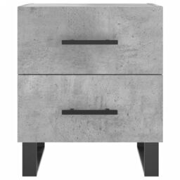 Berkfield Home Bedside Cabinet Concrete Grey 40x35x47.5 cm Engineered Wood - thumbnail 6