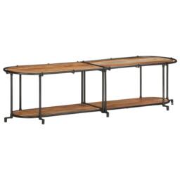 Berkfield Home TV Cabinet 160x42x40 cm Solid Wood Acacia in Brown - Size: 160 x 42 x 40 cm - thumbnail 2