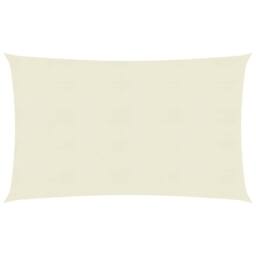 Berkfield Home Sunshade Sail 160 g/m ² Cream 2x4.5 m HDPE in Beige - thumbnail 1