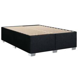 Berkfield Home Bed Frame without Mattress Black¬†Double Fabric in Black - Size: Double - thumbnail 3