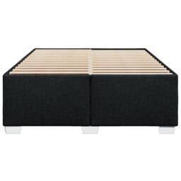 Berkfield Home Bed Frame without Mattress Black¬†Double Fabric in Black - Size: Double - thumbnail 4