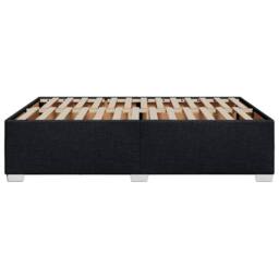Berkfield Home Bed Frame without Mattress Black¬†Double Fabric in Black - Size: Double - thumbnail 5