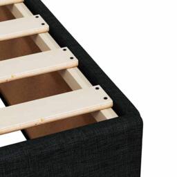 Berkfield Home Bed Frame without Mattress Black¬†Double Fabric in Black - Size: Double - thumbnail 7