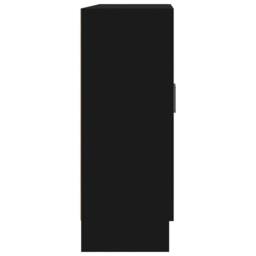 Berkfield Home Vitrine Cabinet Black 82.5x30.5x80 cm Engineered Wood - thumbnail 7