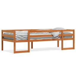 Berkfield Home Kids' Bed Frame without Mattress Wax Brown 90x190 cm Single - thumbnail 1