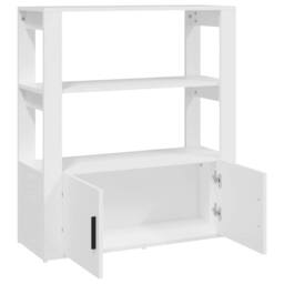 Berkfield Home Sideboard White 80x30x90 cm Engineered Wood - Size: 80 x 30 x 90 cm - thumbnail 7