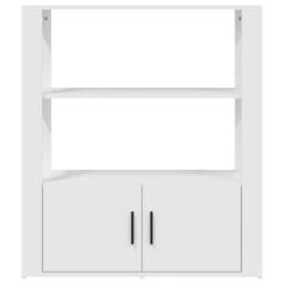 Berkfield Home Sideboard White 80x30x90 cm Engineered Wood - Size: 80 x 30 x 90 cm - thumbnail 6