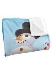 Sesame Street Furry Friends Forever Cookie Monster Snowman Silky Touch Super Soft Throw Blanket 152 X 127 cm in White - thumbnail 3