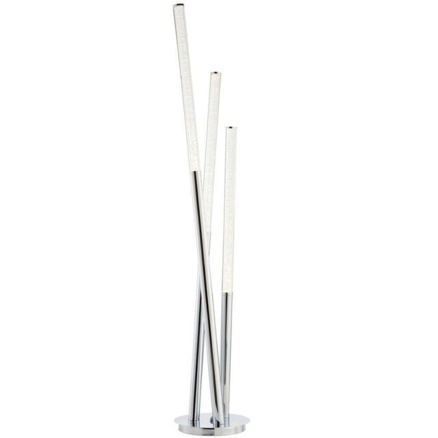 Loops Multi Arm LED Floor Lamp Chrome Modern Free Standing Tall Lounge Feature Light - image 1