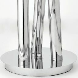 Loops Multi Arm LED Floor Lamp Chrome Modern Free Standing Tall Lounge Feature Light - thumbnail 5
