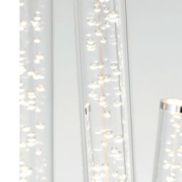 Loops Multi Arm LED Floor Lamp Chrome Modern Free Standing Tall Lounge Feature Light - thumbnail 4
