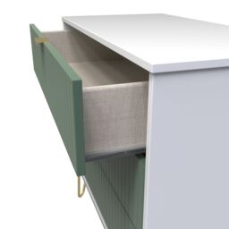 Ready Assembled 2 U Bexley 3 Drawer Chest (Ready Assembled) in Green - thumbnail 5