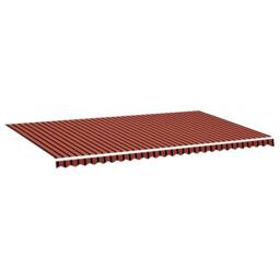 Berkfield Home Replacement Fabric for Awning Orange & Brown 6x3.5 m