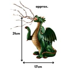 Marco Paul Solar Dragon Breathing Garden Ornament in Green - thumbnail 4