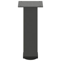 Berkfield Home Coffee Table Legs 4 pcs Anthracite 42-44 cm Steel in Black - thumbnail 6