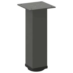 Berkfield Home Coffee Table Legs 4 pcs Anthracite 42-44 cm Steel in Black - thumbnail 4