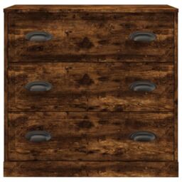 Berkfield Home Sideboard Smoked Oak 70x35.5x67.5 cm Engineered Wood in Brown - thumbnail 4