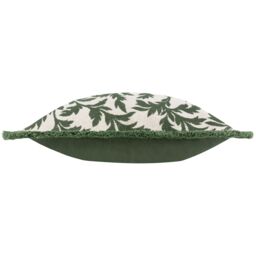 Paoletti Hedera Jacquard Cushion in Green - Size: 45 cm x 45 cm - thumbnail 4
