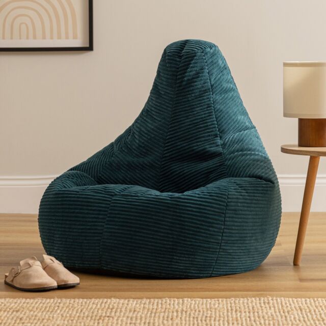 icon Dalton Medium Bean bag, Corduroy in Teal - image 1