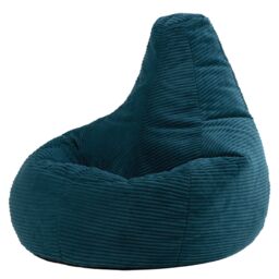icon Dalton Medium Bean bag, Corduroy in Teal - thumbnail 3
