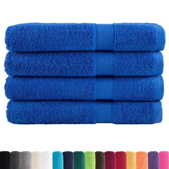 Berkfield Home Premium Sauna Towels SOLUND 4pcs Blue 80x200cm 600gsm - image 1