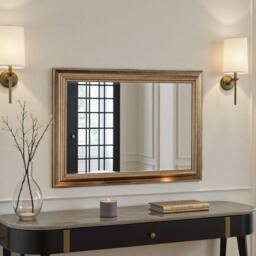 Yearn Mirrors Classic Champagne Framed Bevelled Wall Mirror in Gold - thumbnail 1