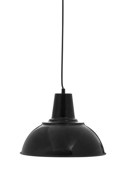 Orsina Luxe Black Pendant Light With Angled Top, Sculpted Ripple Shade Hanging Lamp, Industrial Ceiling Fixture - image 1
