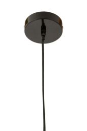 Orsina Luxe Black Pendant Light With Angled Top, Sculpted Ripple Shade Hanging Lamp, Industrial Ceiling Fixture - thumbnail 3